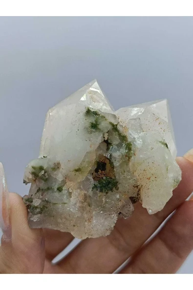 gemsartdeco Koleksiyonluk Epidotlu Kuvars Doğaltaş - Resim 3