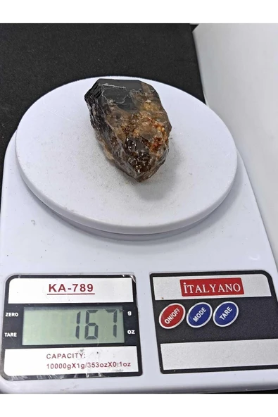 gemsartdeco Özel Koleksiyonluk Morion Kuvars Doğaltaş Kütle - Resim 3