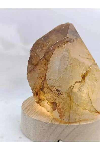 gemsartdeco Dumanlı Kuvars Doğaltaş Radyasyonsavar Derin Uyku Lambası - Resim 3