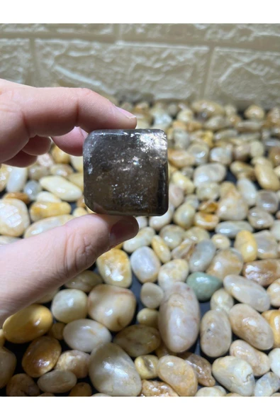 gemsartdeco Dumanlı Kuvars Zar Doğaltaş - Resim 3