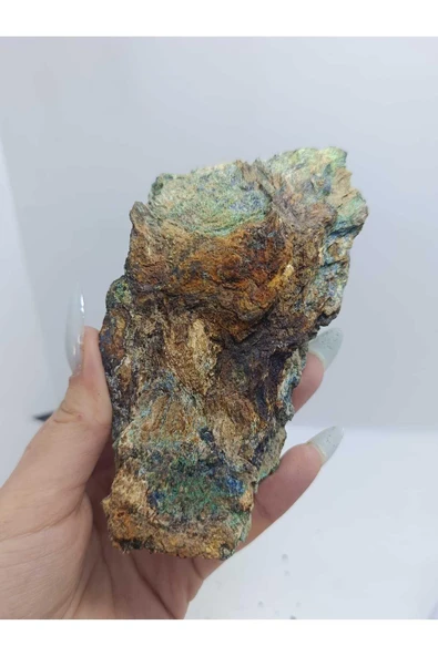 gemsartdeco Özel Koleksiyonluk Azurit Malakit Doğaltaş Kütle - Resim 2