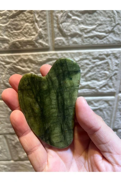 gemsartdeco Yeşim Doğaltaş Gua Sha Masaj Taşı ürün görseli
