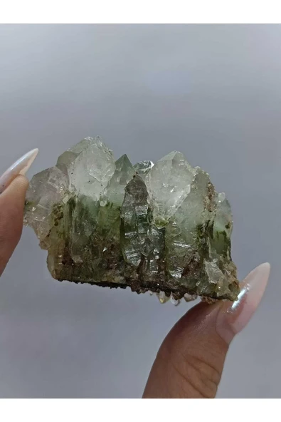 gemsartdeco Koleksiyonluk Epidotlu Kuvars Doğaltaş - Resim 3