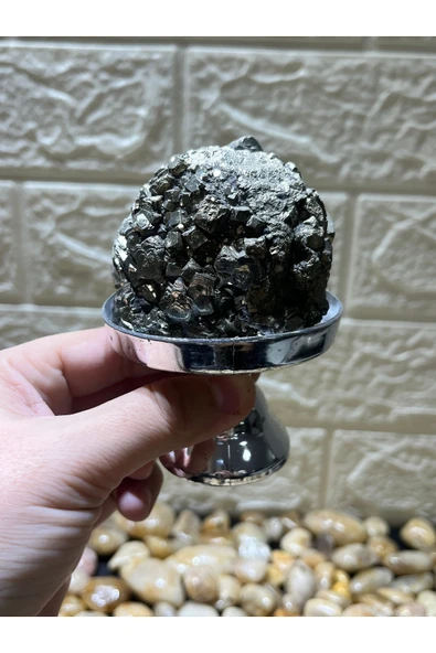 gemsartdeco Stantlı Pirit Doğaltaş - Resim 4