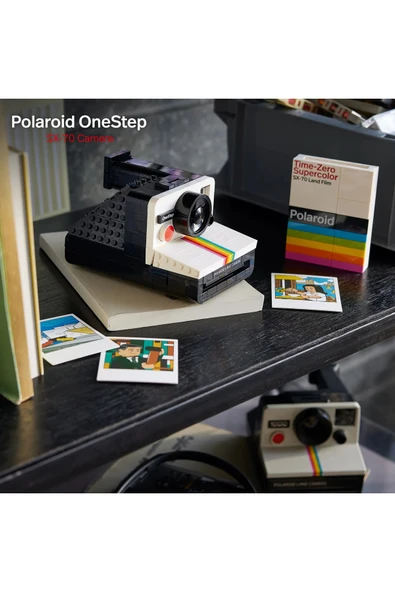 ® Ideas Polaroid One Step SX-70 Kamera 21345 – Yetişkinler için Yaratıcı Model Yapım Seti (516P) - Resim 9