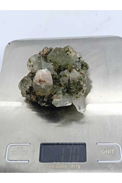 gemsartdeco Koleksiyonluk Epidotlu Kuvars - Resim 5