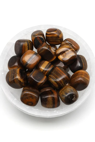 Kaplan Gözü Doğal Taş Tamburlanmış Parça - Tımbıl - TMB-0223 ürün görseli 1