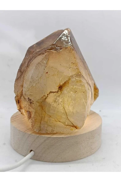 gemsartdeco Dumanlı Kuvars Doğaltaş Radyasyonsavar Derin Uyku Lambası - Resim 2