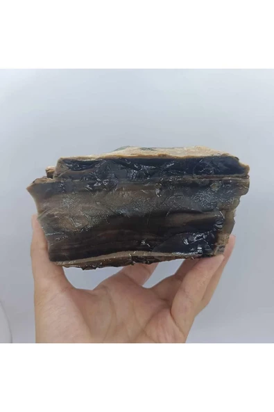 gemsartdeco Siyah Kalsedon Duygusal Denge Doğaltaş Kütle ürün görseli