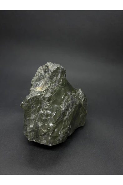 gemsartdeco Yeşil Obsidyen Duygu Taşı Doğaltaş Kütle - Resim 3