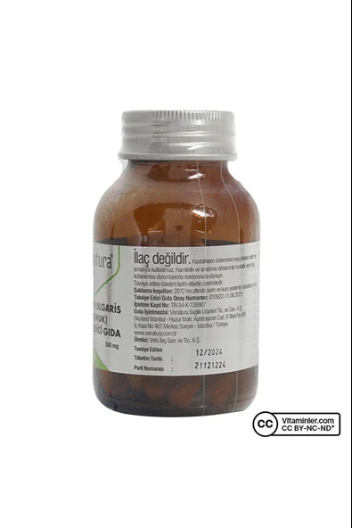 Venatura Berberis Vulgaris 60 Kapsül 2 Adet - Resim 3