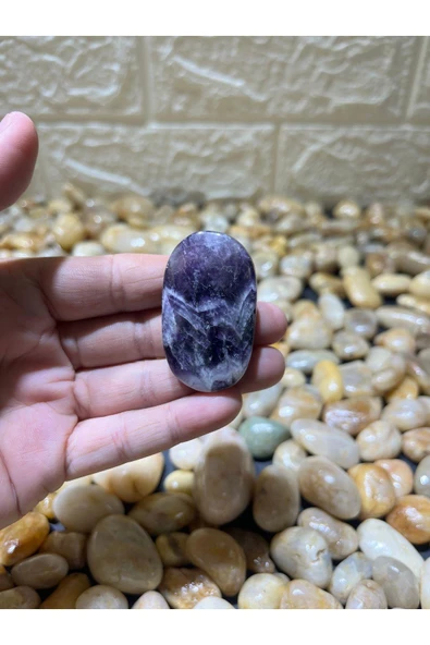 gemsartdeco Ametist Doğaltaş Kabaşon - Resim 3