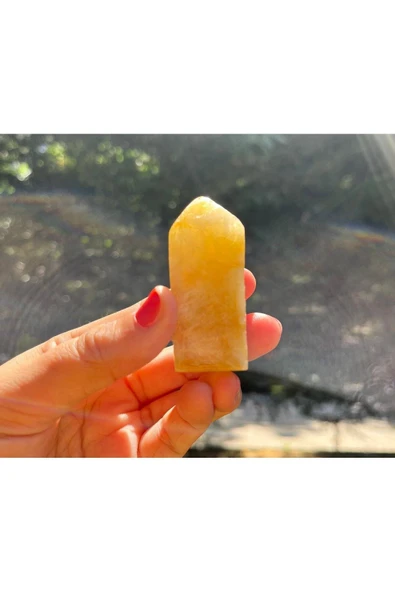 gemsartdeco Sitrin Doğaltaş Kule Kazık Kütle Bolluk Bereket Doğaltaş ürün görseli