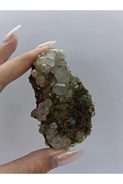 gemsartdeco Koleksiyonluk Epidotlu Kuvars Doğaltaş ürün görseli 1