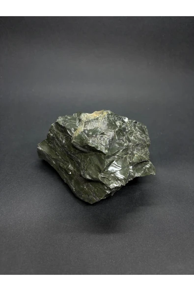 gemsartdeco Yeşil Obsidyen Duygu Taşı Doğaltaş Kütle - Resim 2