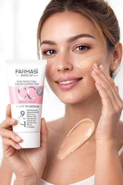 Girist 9 İn 1 CC Yüz Kremi Açıktan Ortaya Renk Eşitleyici Fondöten 50 ML ürün görseli 1