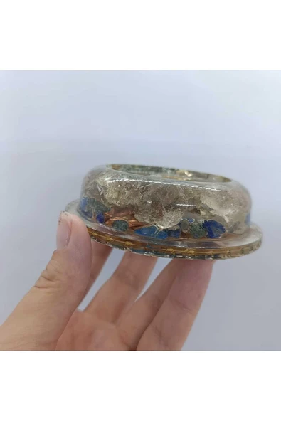 gemsartdeco Kehribar Pembe Kuvars Orgonit - Resim 5