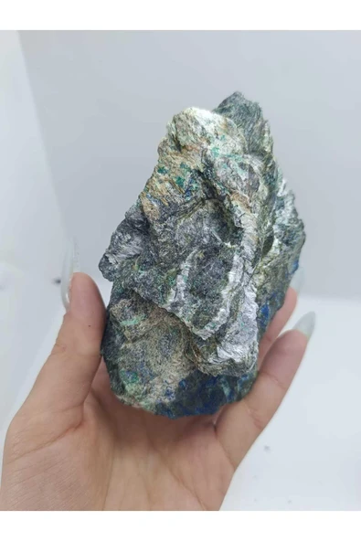 gemsartdeco Özel Koleksiyonluk Azurit Malakit Doğaltaş Kütle - Resim 2