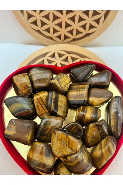 gemsartdeco Kaplangözü Doğaltaş Cesaret Taşı Tamburlanmış ürün görseli