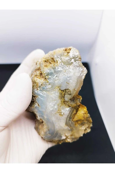 gemsartdeco Kalsedon Duygusal Denge Doğaltaş Kütle - Resim 2