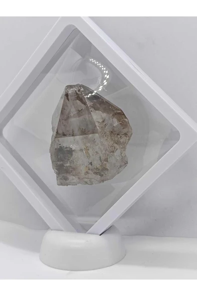 gemsartdeco Dumanlı Kuvars Doğal Taş Standlı - Resim 3