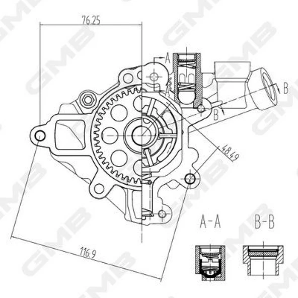 Mercedes Yag Pompası - Cgi - Gmb Goas-54a - Resim 1