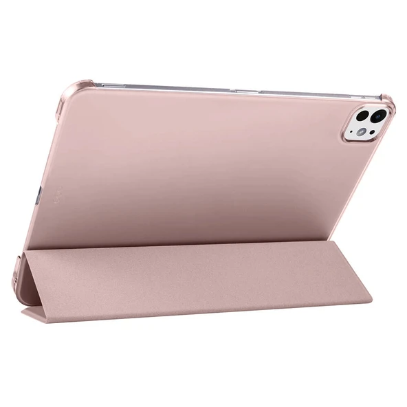 Apple iPad Pro 11 2025 M5 Zore Smart Cover Kalem Bölmeli Standlı 1-1 Kılıf - Resim 2