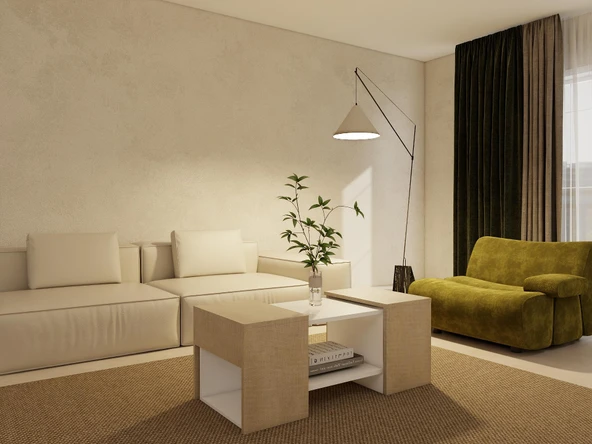 Lupo Orta Sehpa Kotonvizon - Resim 2