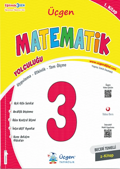 3.Sınıf Beceri Temelli  MATEMATİK Yolculuğu +Çözümlü Problem Kitabı+ Okuduğunu Anlama - Resim 2