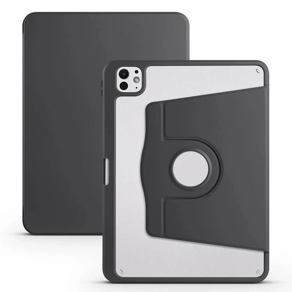 Apple iPad Pro 11 2025 M5 Kılıf Zore Termik Kalem Bölmeli Dönebilen Standlı Kılıf ürün görseli 1
