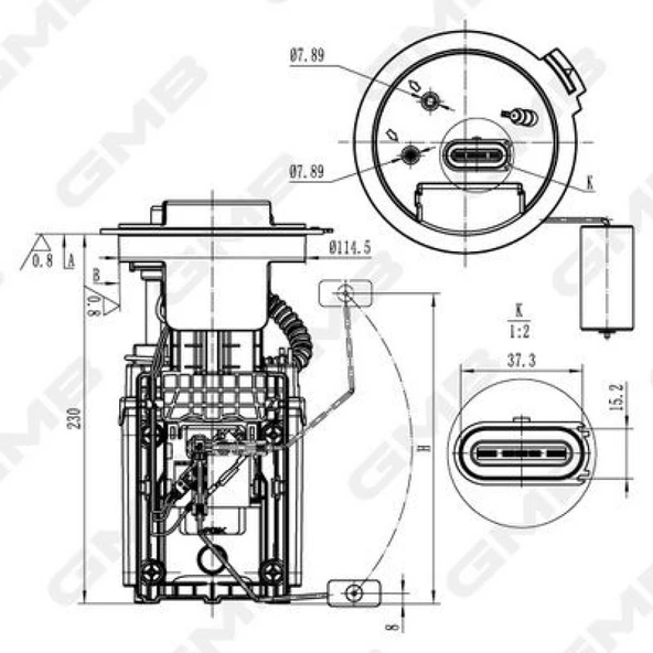 Vw Yakıt Pompası - Samandıralı / 7.05656.06.0 / 228-235-070-001z - Gmb Gfps-148a ürün görseli 1