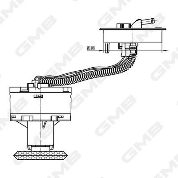 Vw Yakıt Pompası - Hazneli - Gmb Gfps-027a ürün görseli 1