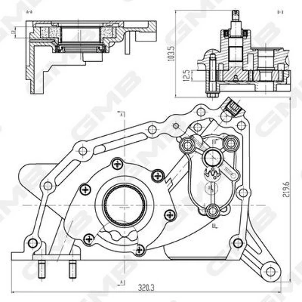 Kore Yag Pompası - Yag Pompası - Gmb Goas-03a - Resim 1
