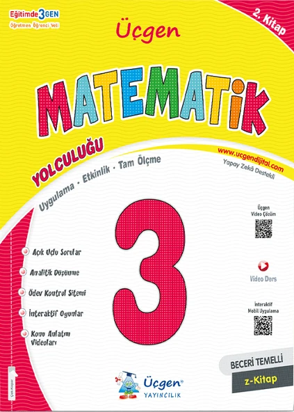 3.Sınıf Beceri Temelli  MATEMATİK Yolculuğu +Çözümlü Problem Kitabı+ Okuduğunu Anlama - Resim 3