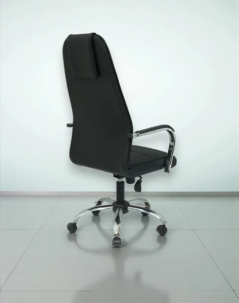 Yönetici Müdür Makam Deri Kaplama Ofis Koltuğu - Resim 5