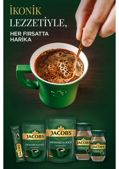 Jacobs Monarch Gold 30'lu 2gr Çözülebilir Kahve x 2 Paket - Resim 4