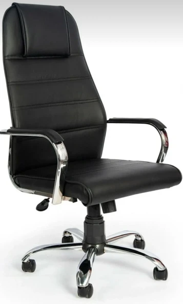 Yönetici Müdür Makam Deri Kaplama Ofis Koltuğu - Resim 2