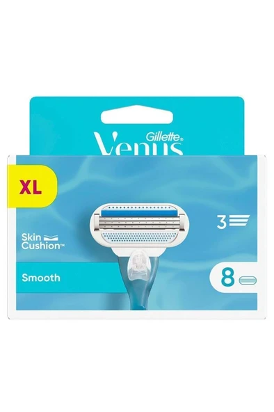 Gillette Venüs Smooth Tıraş Bıçağı 8'li Yedek - Resim 2