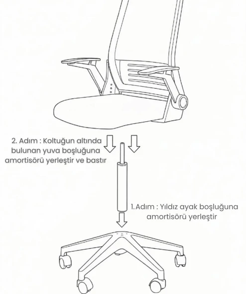 Nova Ofis Koltuğu, Çalışma Koltuğu, Pc Masası Koltuğu - Resim 4