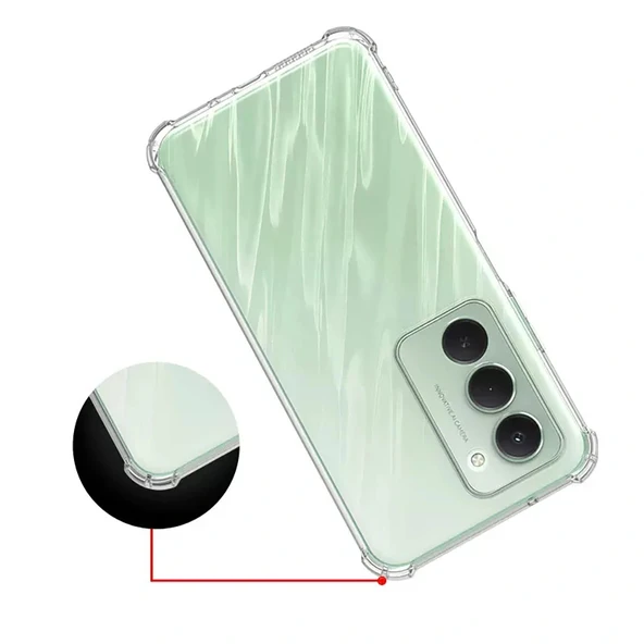 Xiaomi Redmi 15 Kılıf Zore 2mm Anti Shock Silikon - Resim 4