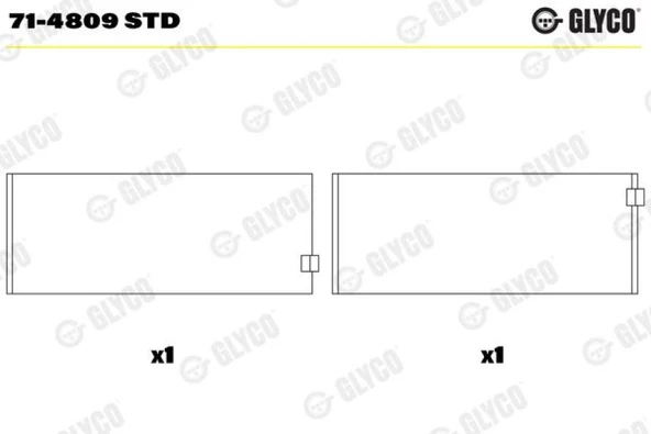 Mercedes Kol Yatak - Kol Yatak - Gly 71-4809 Std ürün görseli 1