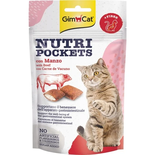 Gimcat Nutripockets Kedi Ödülü Biftekli Malt 60 Gr ürün görseli 1