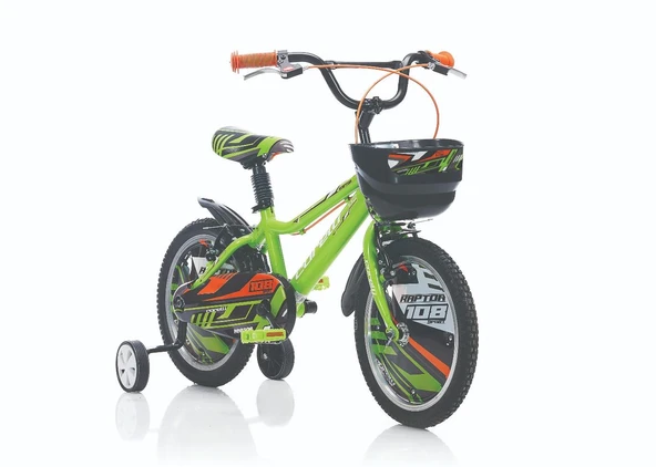 Corelli Raptor 16 Jant 25 Cm Kadro Yeşil-Siyah-Beyaz Erkek Çocuk Bisikleti 4-6 Yaş ürün görseli 1