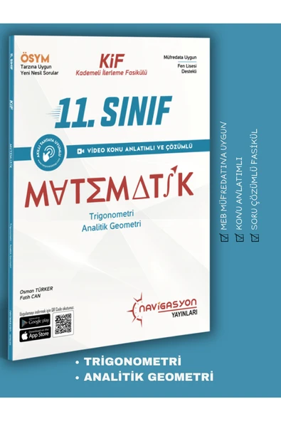 11. Sınıf Trigonometri - Analitik Geometri (MEB MÜFREDATINA UYGUN) ürün görseli 1