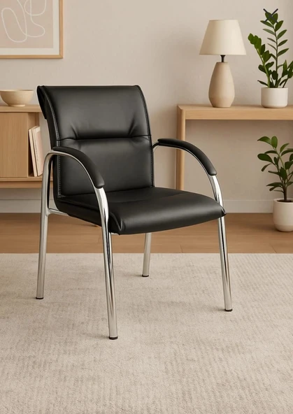 Klas Ofis Misafir Bekleme Koltuğu Büro Misafir Sandalyesi ürün görseli 1