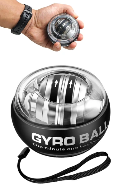 Güç Topu Gyro Ball El Bilek Egzersiz Topu Wrist Ball Otomatik Jiroskop Kol Kuvvet Spor Ekipmanı ürün görseli 1