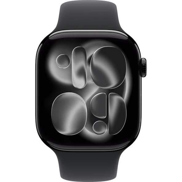 Apple Watch Series 11 Gps, 46 mm Simsiyah Alüminyum kasa ve Siyah Spor kordon - m/l - Resim 2