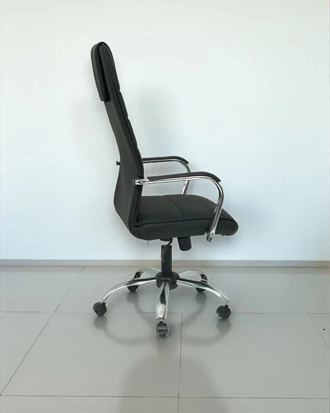 Yönetici Müdür Makam Deri Kaplama Ofis Koltuğu - Resim 3