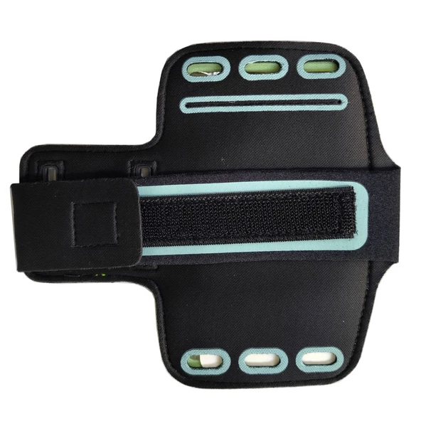 Cep telefonu taşıma kılıfı 14.5cm x 7.5cm ölçülerinde kol bantı yeşil - Resim 2