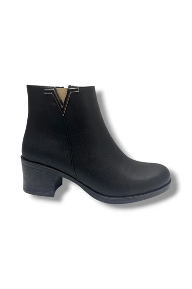 Sdf 305-26 Cilt Deri Trend Fashion Tokalı Fermuarlı Kadın Bot - Resim 2